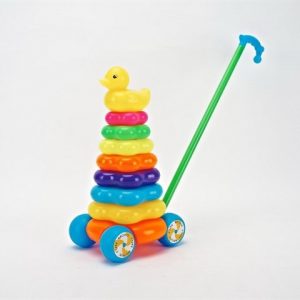 מגדל טבעות כולל מקל הליכון