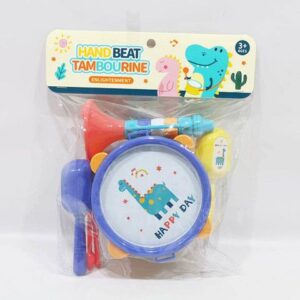 סט תוף מקלות + רעשנים – דינוזאור