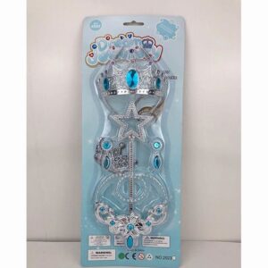 שרביט + כתר בלוח (תכלת, ורוד)