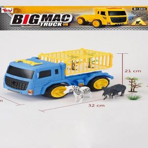 משאית חיות + זברה ופיל