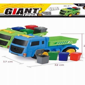 משאית פחי מיחזור הכוללת קלפי משחק למיון